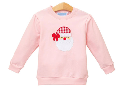 Santa Pink French Terry Pullover