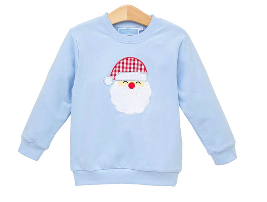 Santa Blue French Terry Pullover