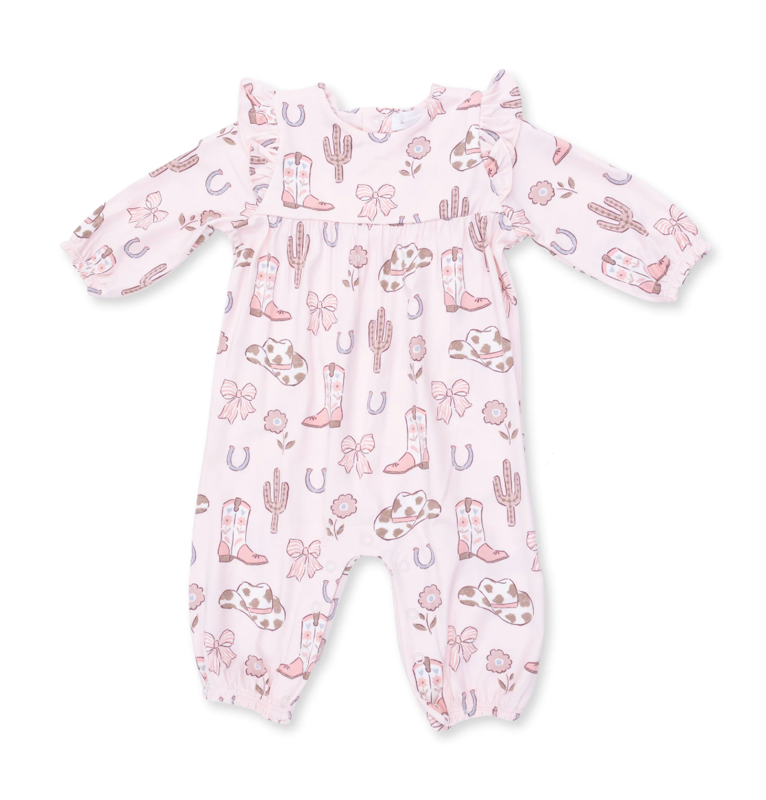 Cowgirl Boots Ruffle Romper
