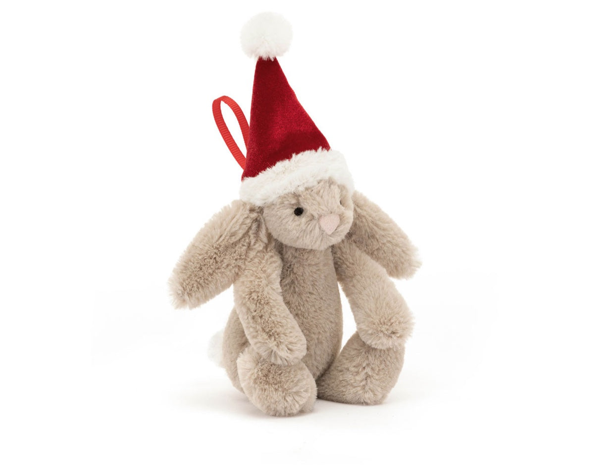 Bashful Christmas Bunny Decoration