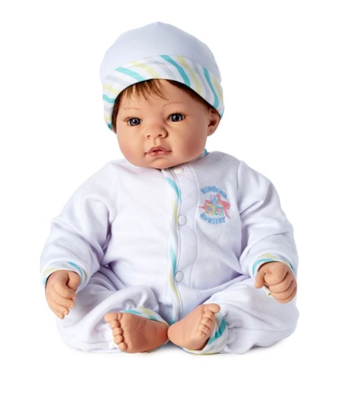 Newborn Munchkin Brunette Blue Eyes