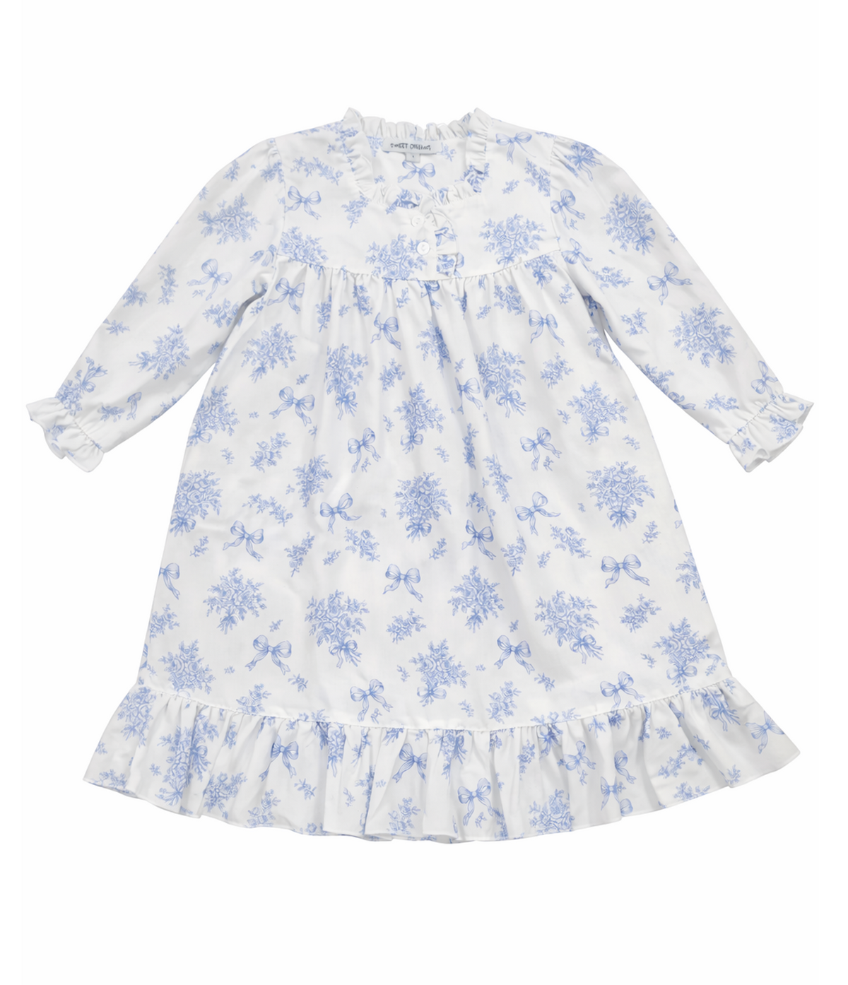 Evie Blue Toile Gown