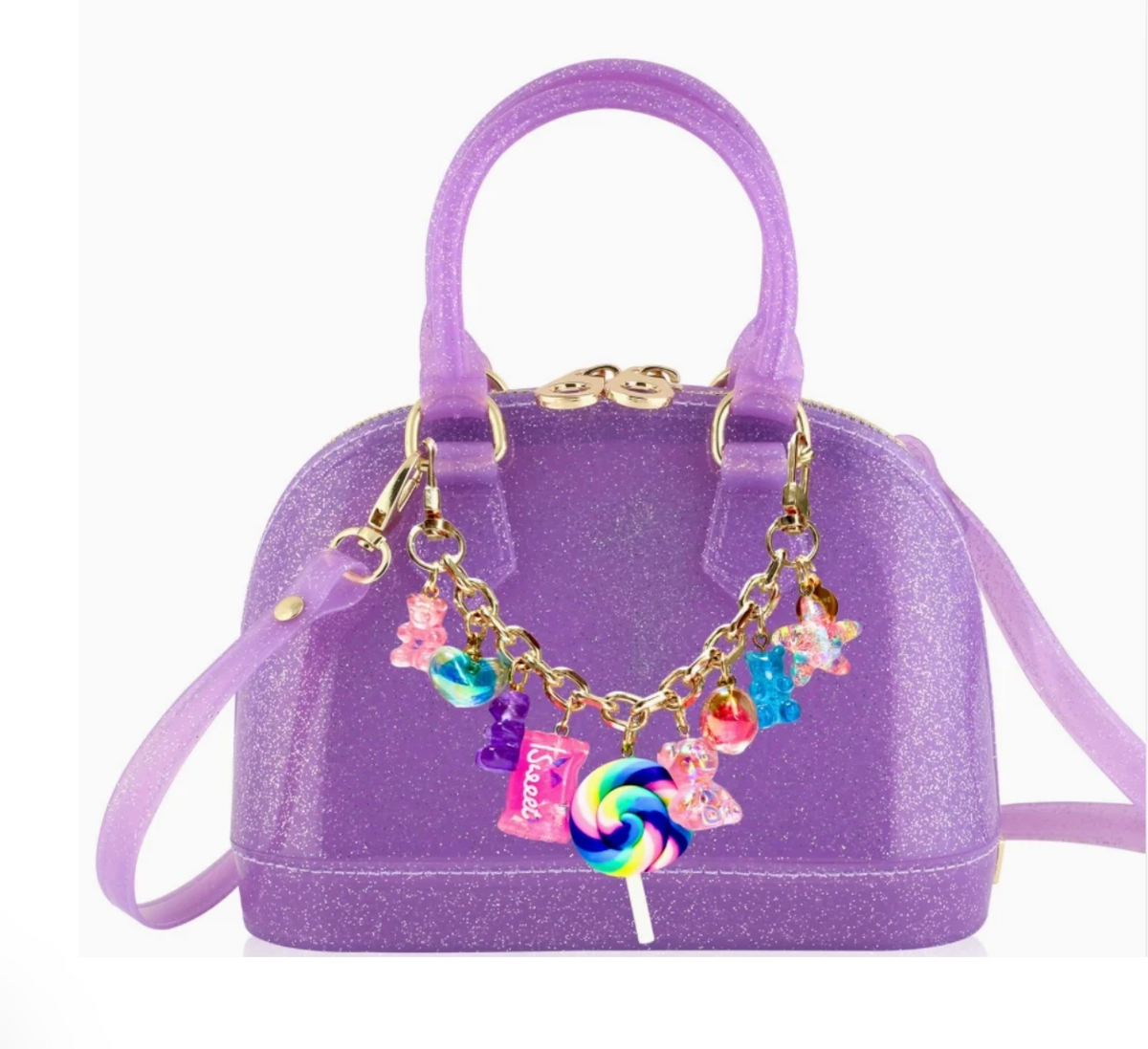 Cate Purple Sparkle Candy Purse
