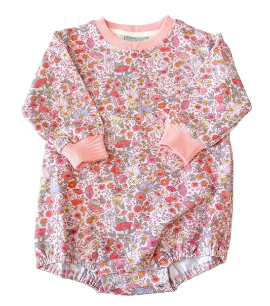 Mauve Floral Sweatshirt Bubble