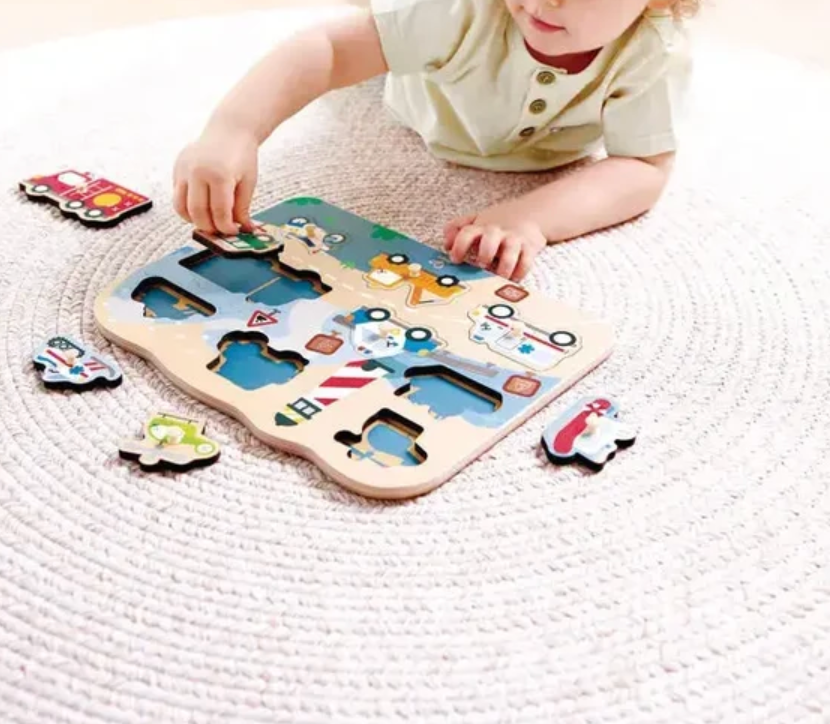 Emergency Vehicle Peg Puzzle