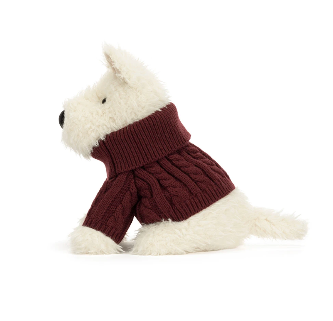 Munro Scottie Dog 'Winter Jumper'