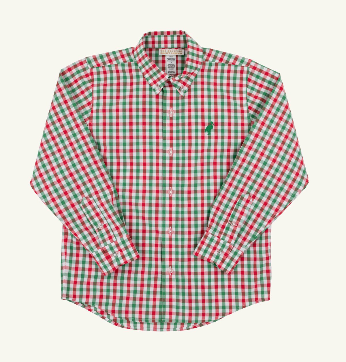 Dean's List Shirt -Red & Green Gingham