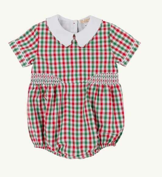 Brentley Bubble -Red & Green Gingham