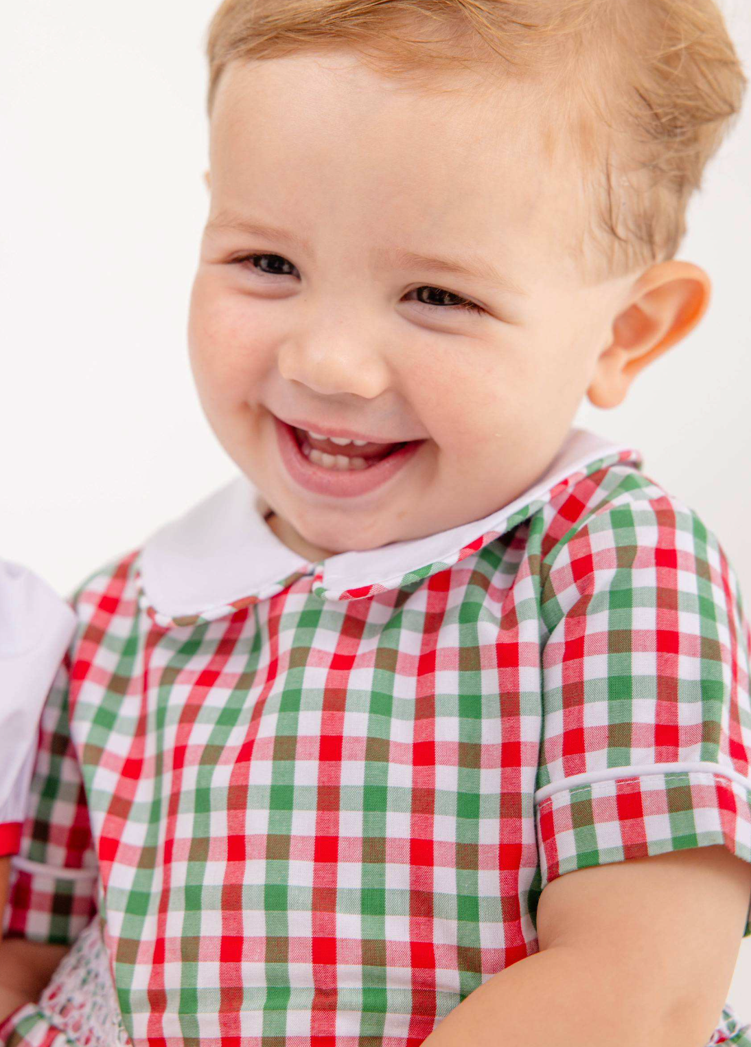 Brentley Bubble -Red & Green Gingham