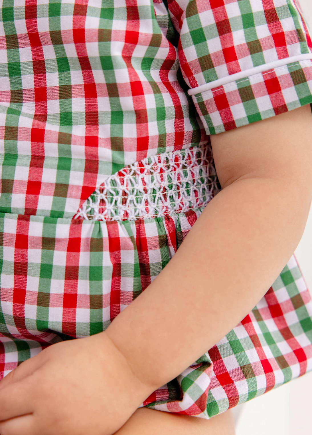 Brentley Bubble -Red & Green Gingham