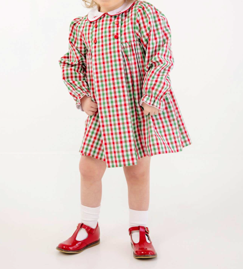 Della Marie Dress Red/Green Gingham