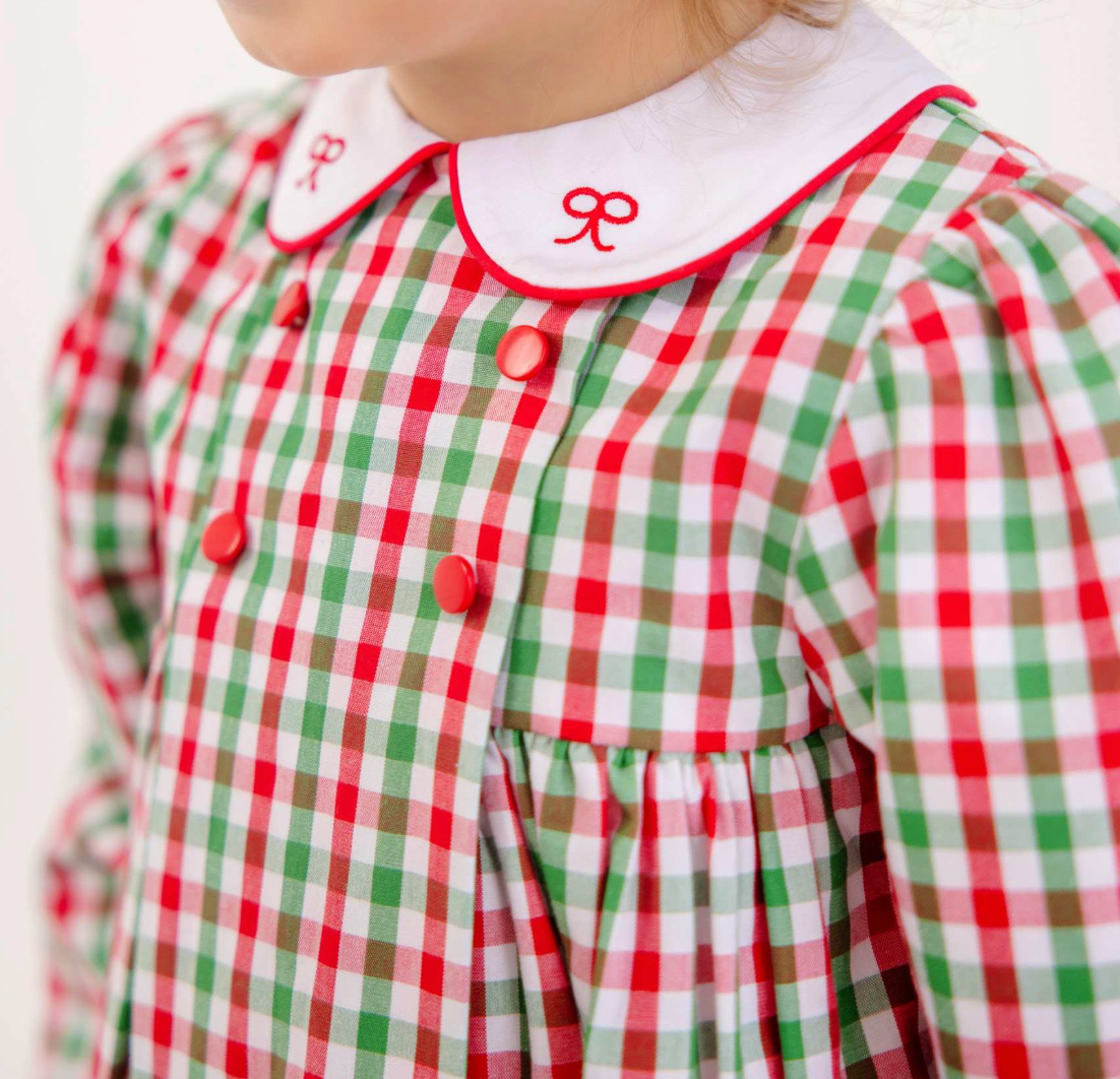 Della Marie Dress Red/Green Gingham