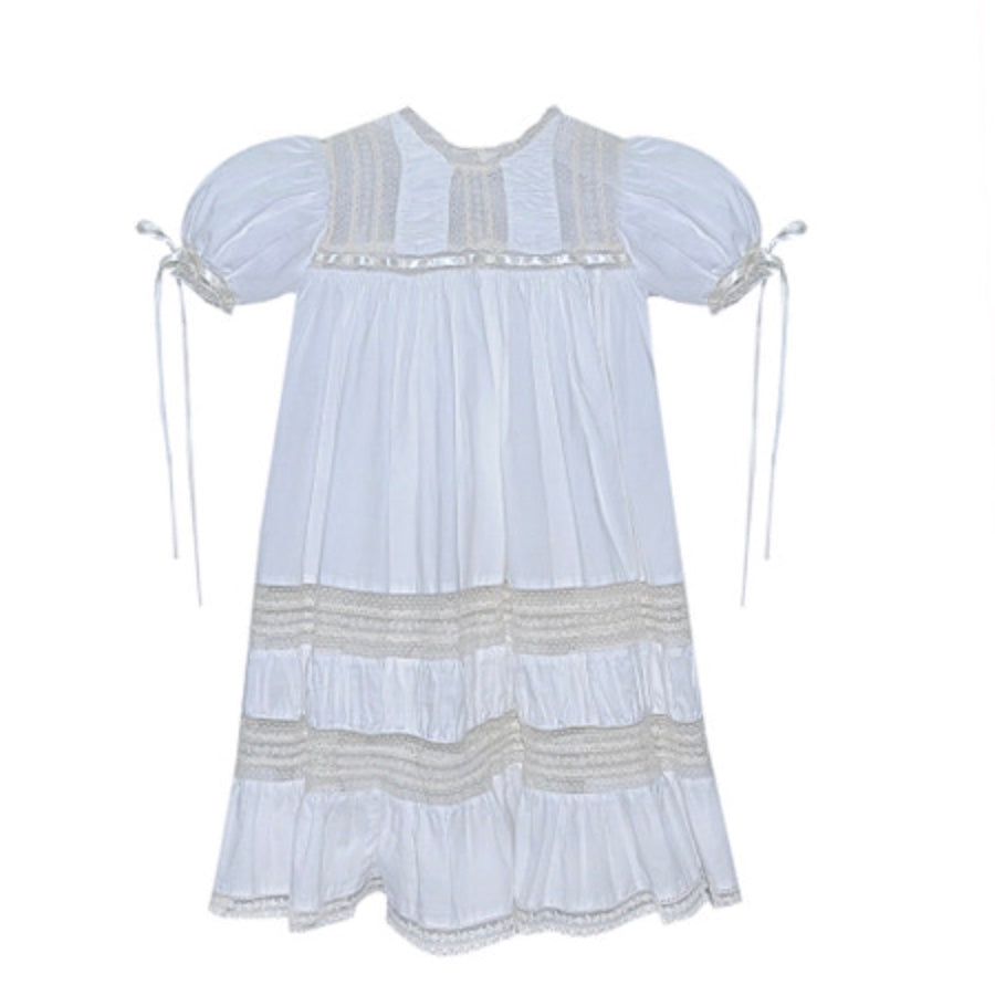 Mary Claire with Ecru Lace Dress