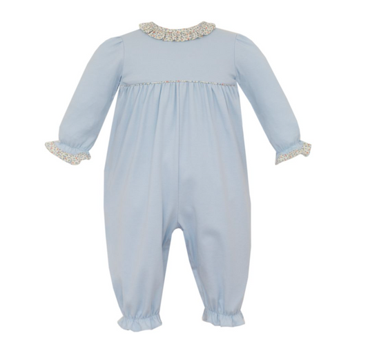 Nancy's Blue Floral Romper