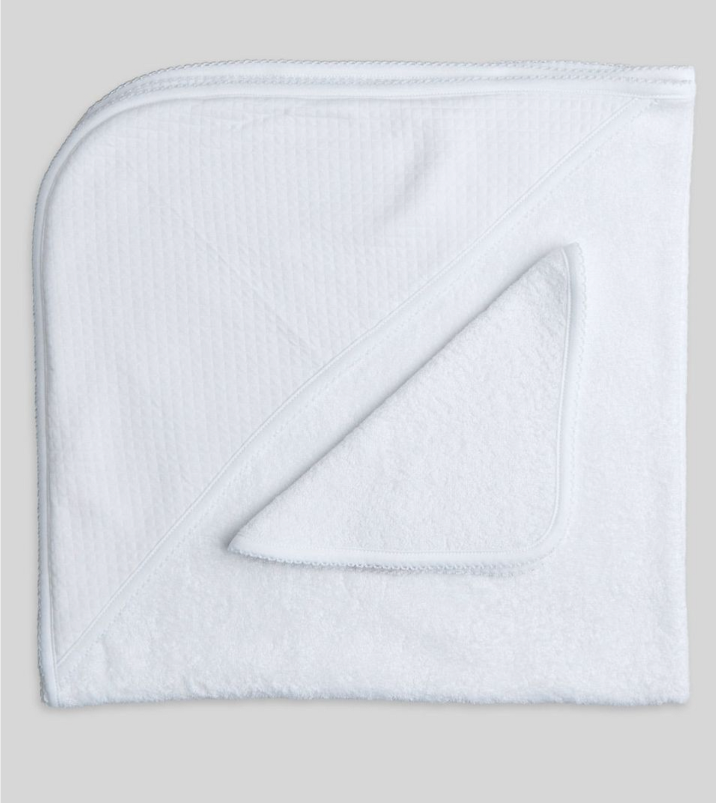 White Hood Quilted Towel