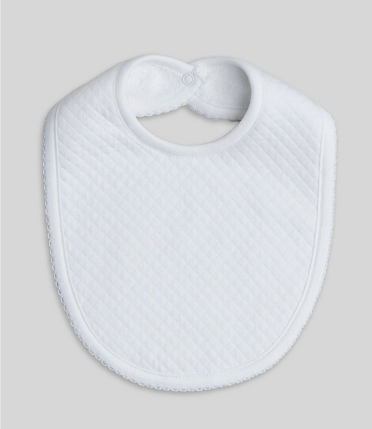 Steph Baby Bib - White