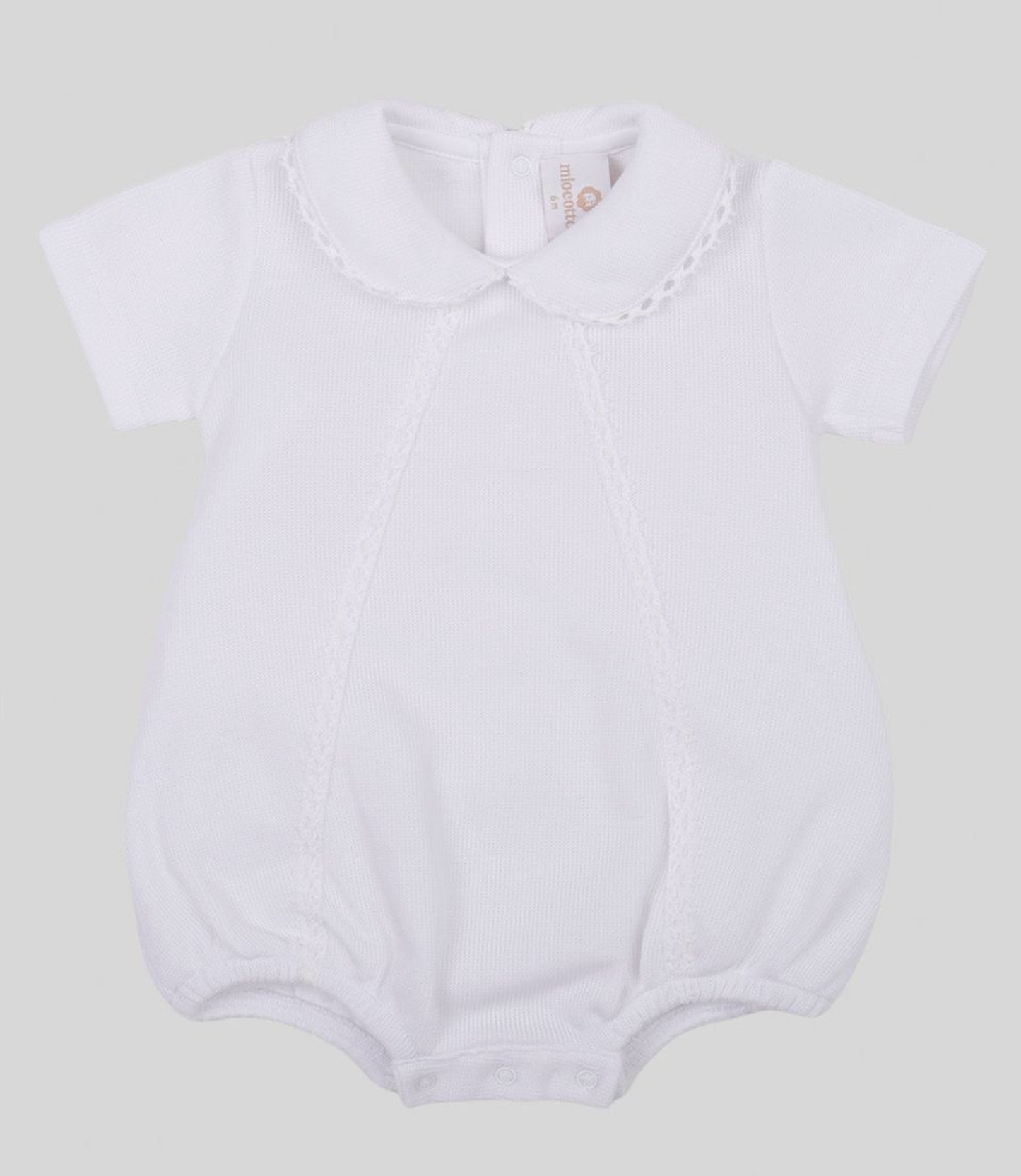 Milen White Knit Bubble