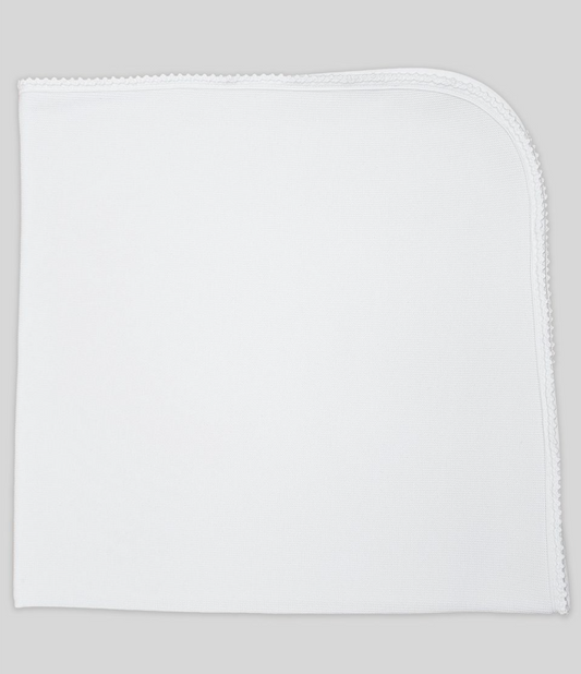 Milen White Knit Blanket
