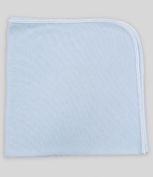 Milen Blue Knit Blanket