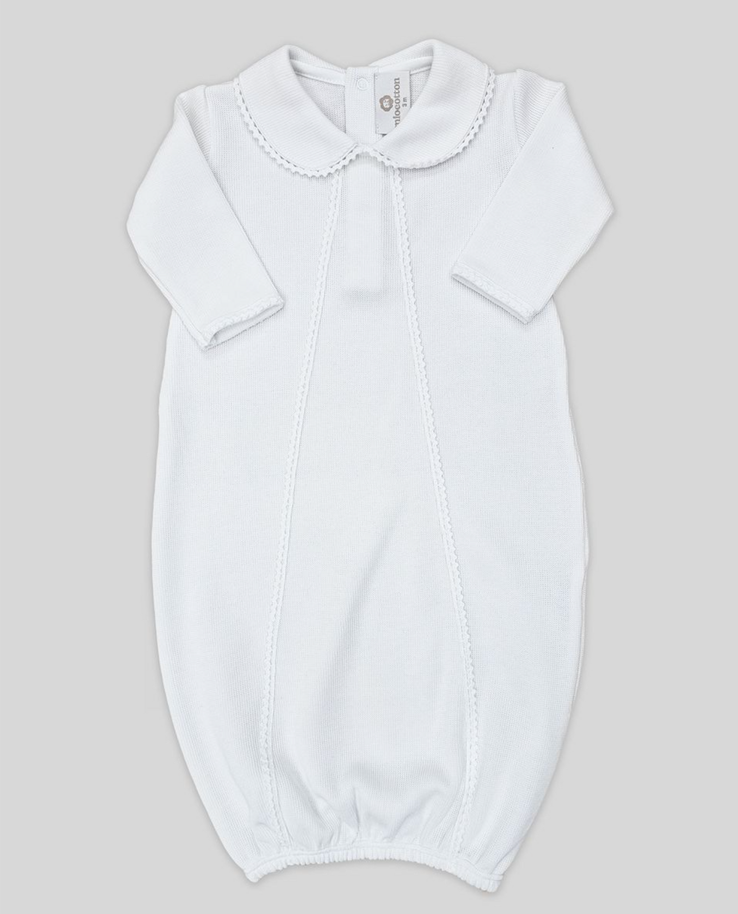 Milen White Baby Gown