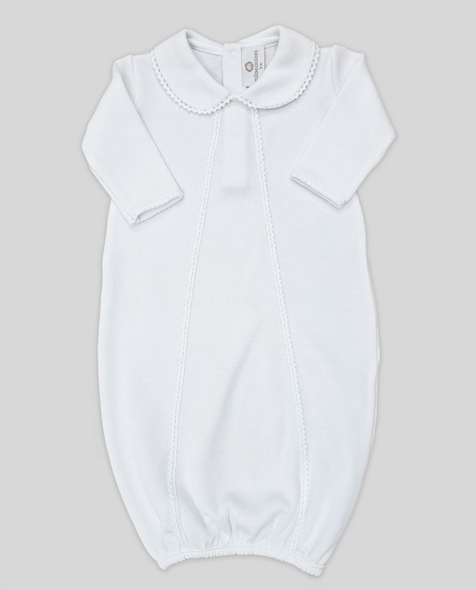 Milen White Baby Gown