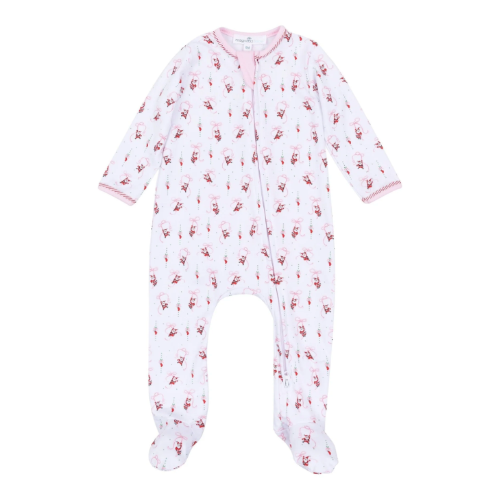 Jolly Ribbons Zip Footie