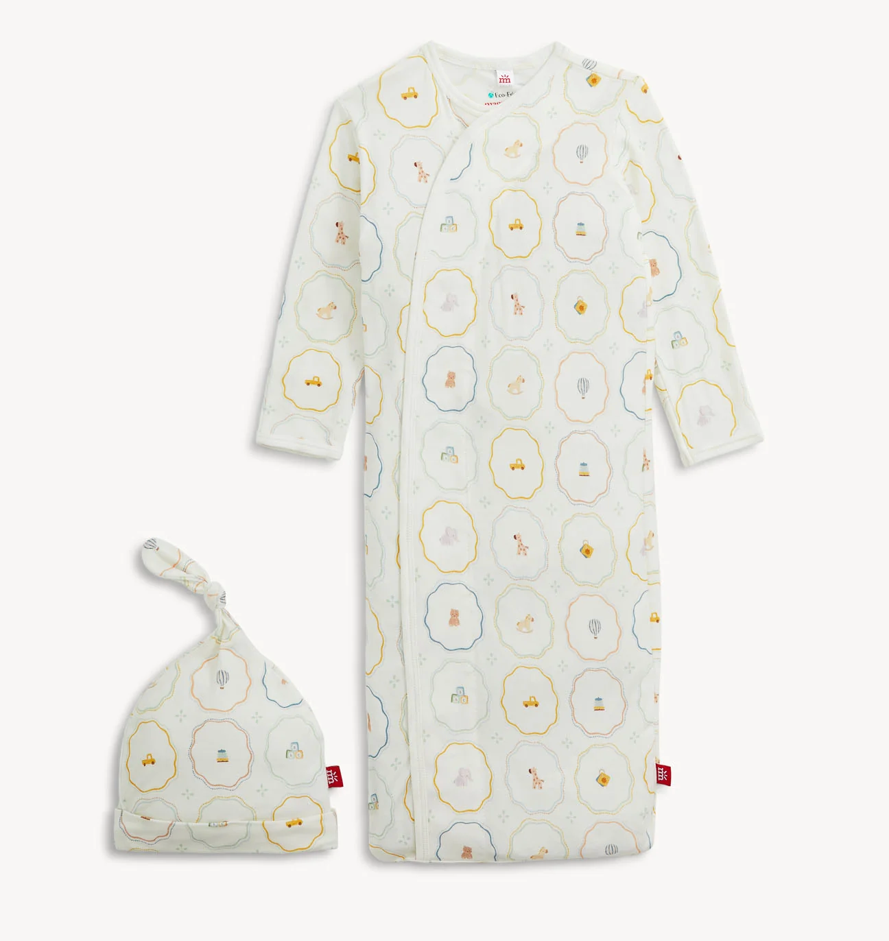 Nursery Magic Cream Gown & Hat