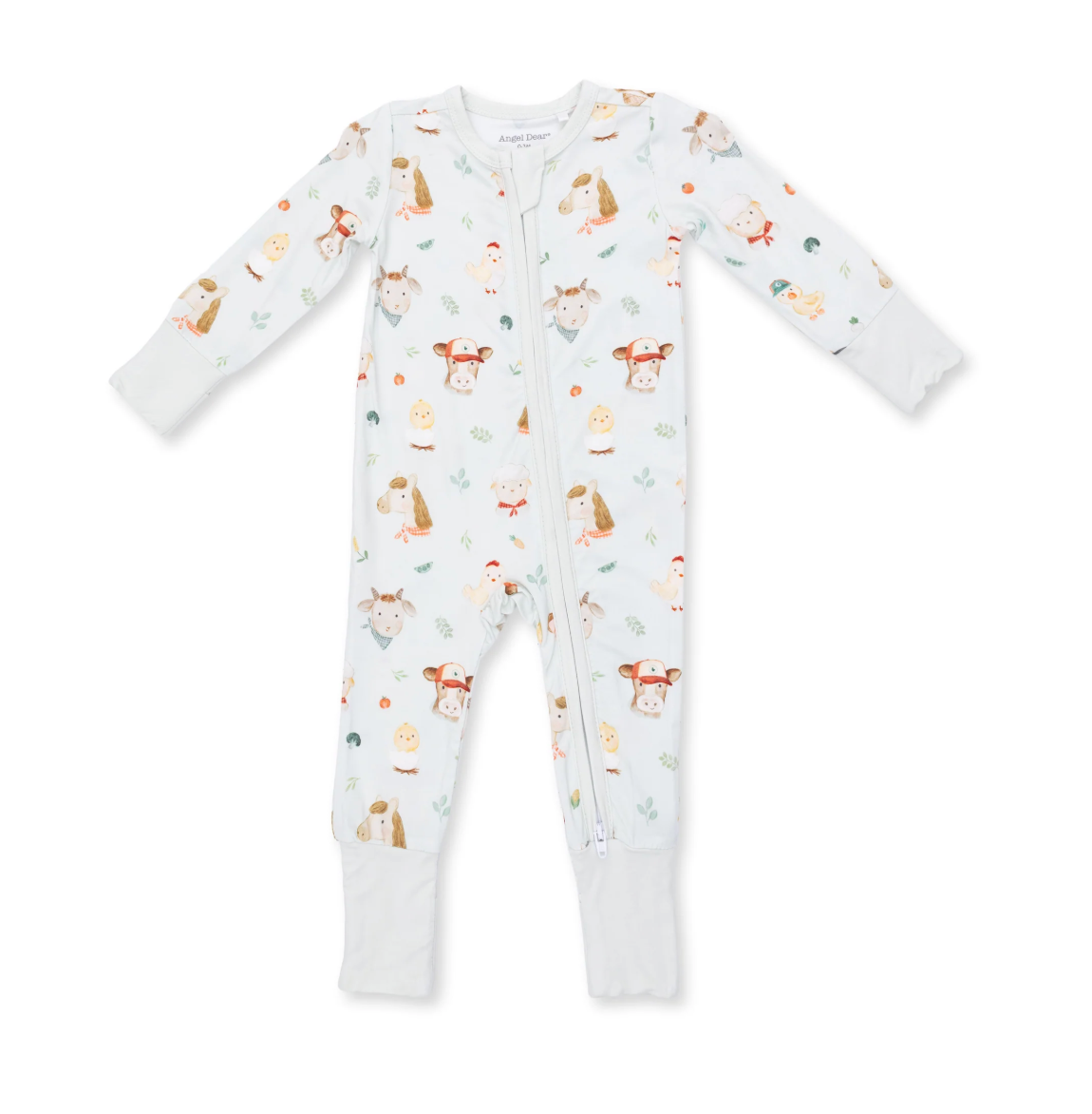 Baby Farm Faces 2Way Zipper Footie