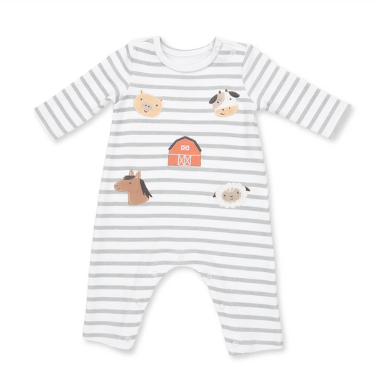 Baby Cows Sage Romper