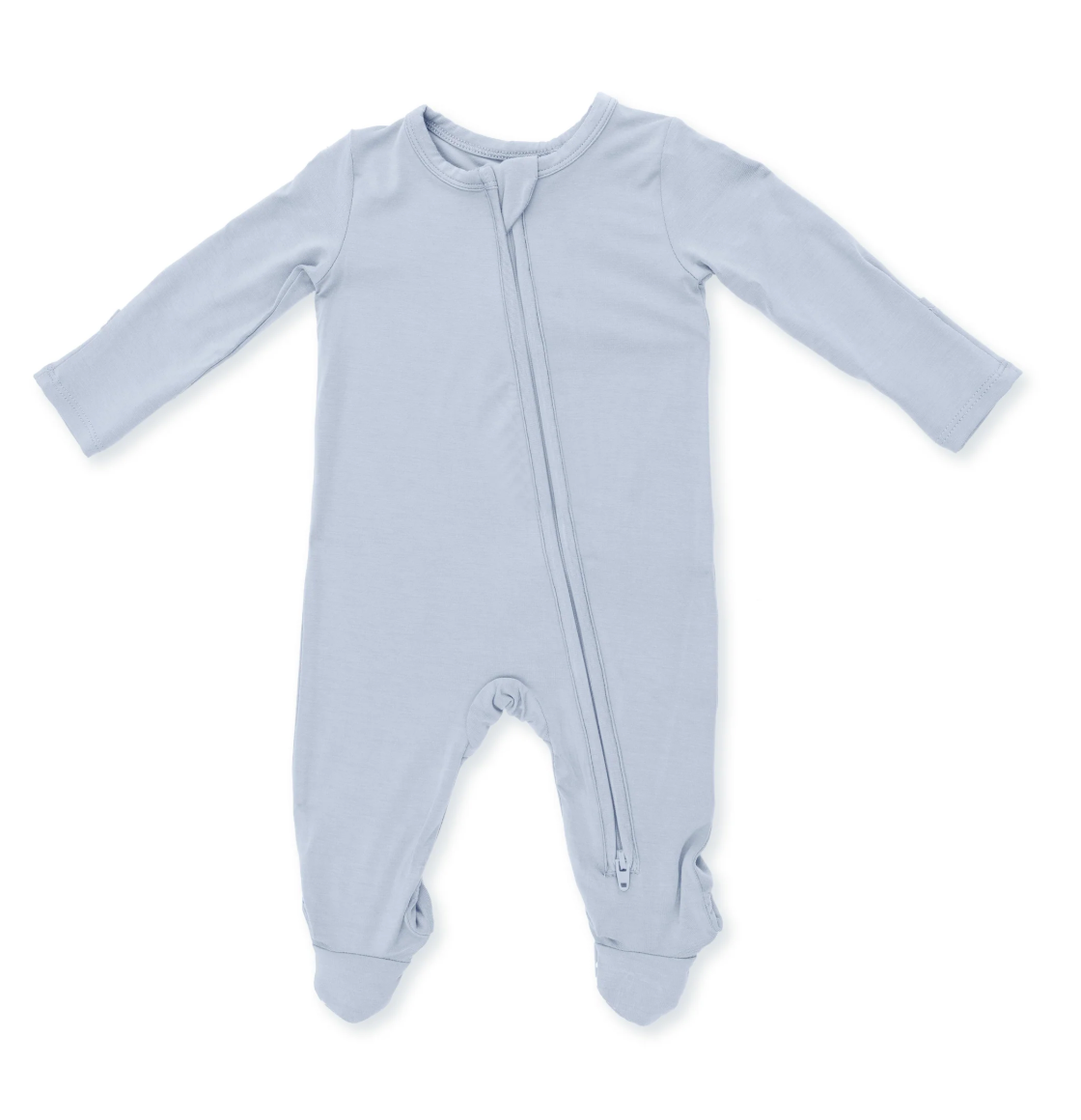 Solid Blue Fog Footie