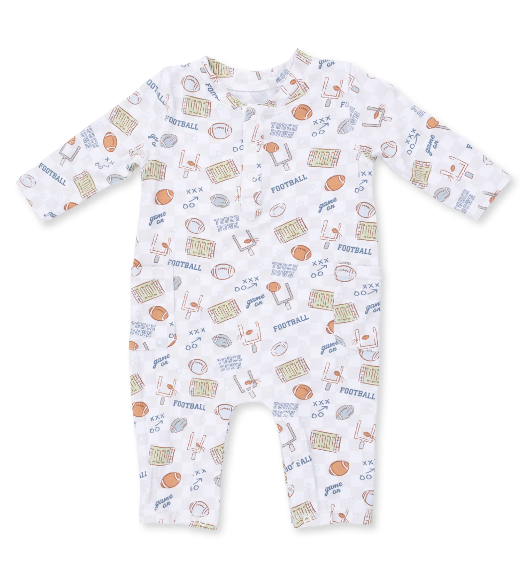 Football Check Uni Romper