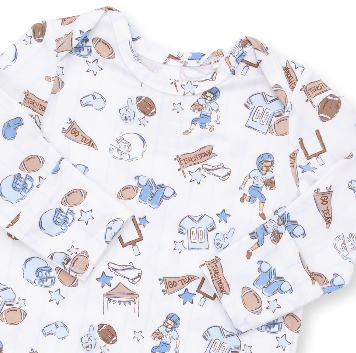 Football Nursery Gown & Hat