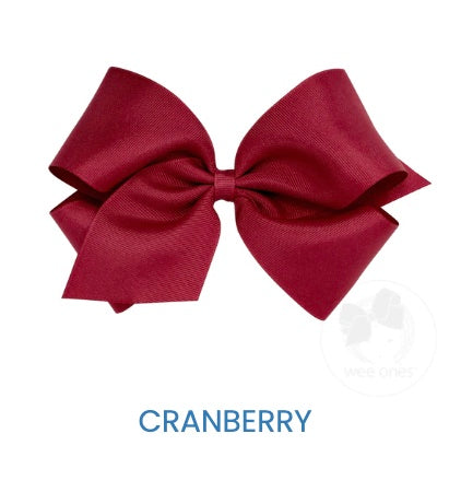 King Classic Grosgrain Hair Bow (plain wrap)