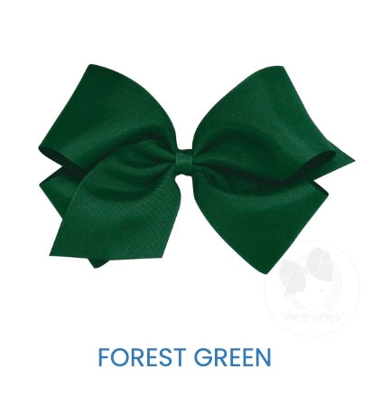 King Classic Grosgrain Hair Bow (plain wrap)