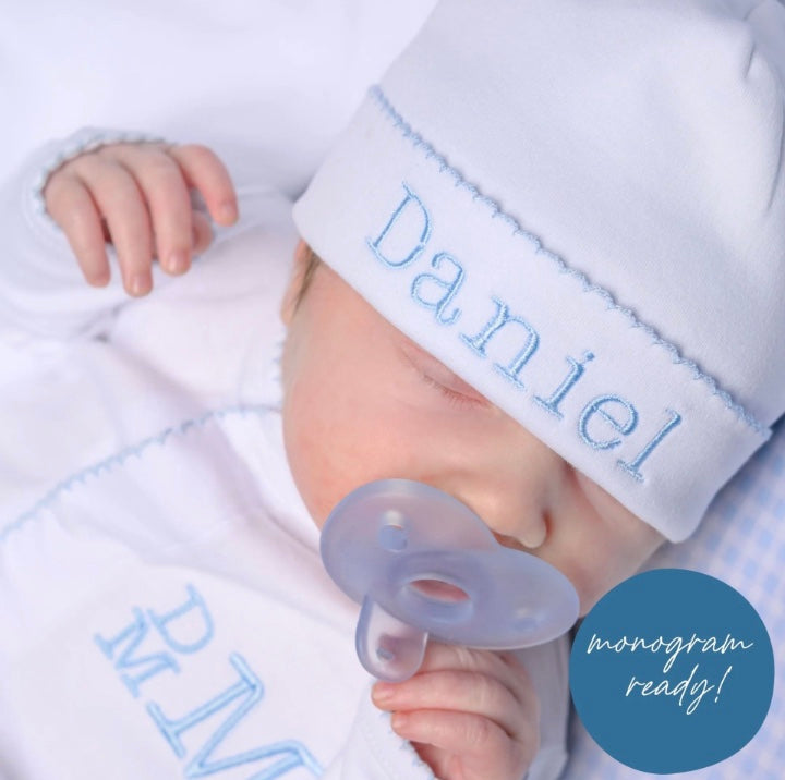 Solid Essentials Baby Beanie Blue