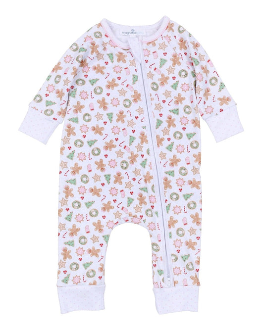 Frosted Wonderland Zipper Playsuit - Pink