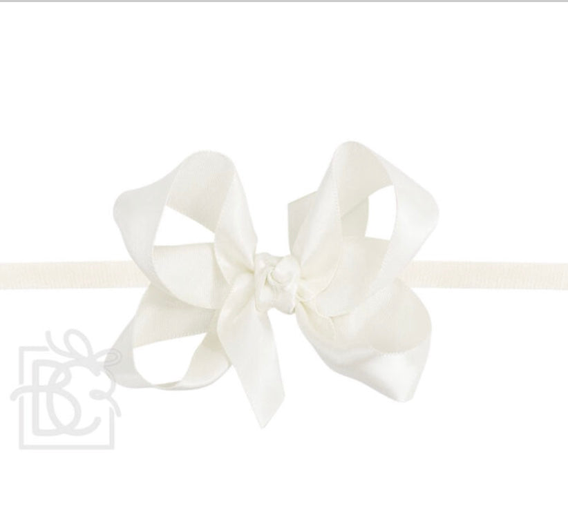 Betty’s Satin Headband Bow Med