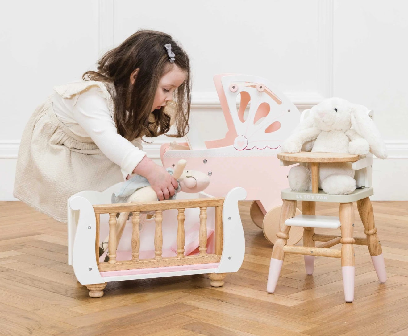 Wooden Doll Cot