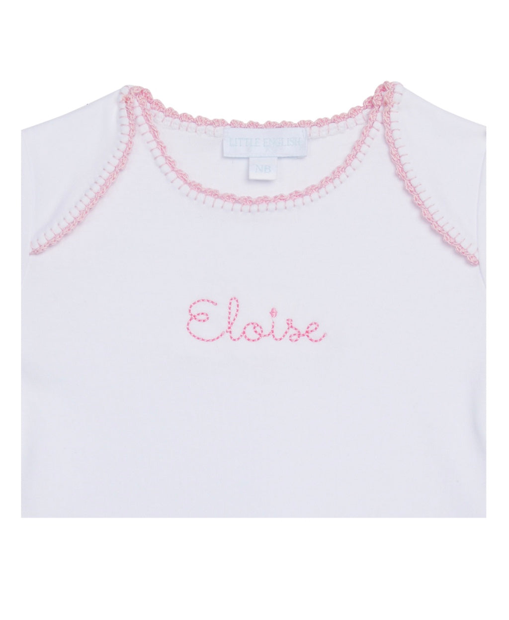 Crochet Edge Gown - Light Pink