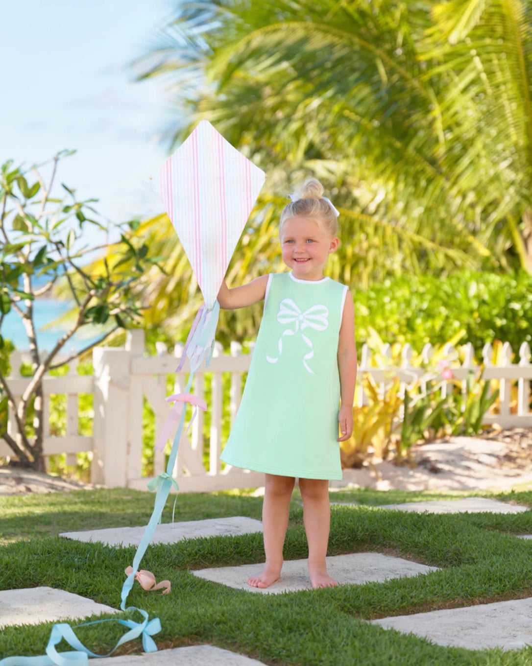 Elizabeth Applique Bow Dress
