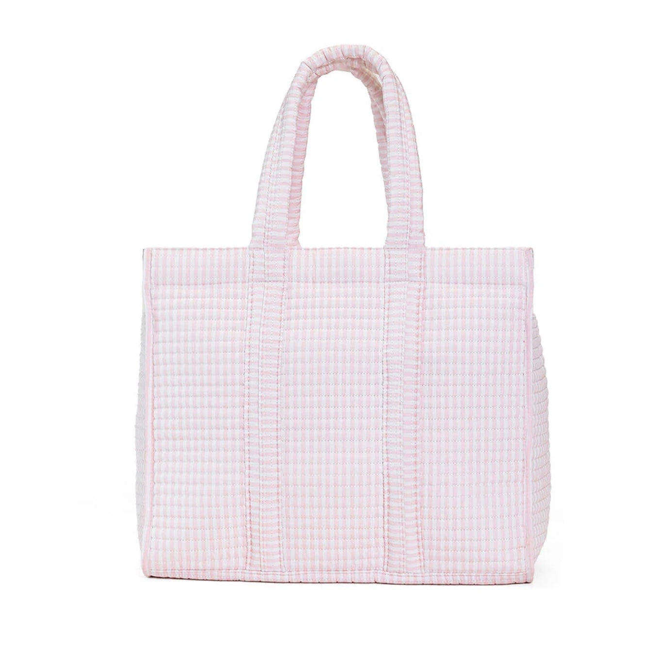 TRVL Quilted Go Go Tote Pink Pimlico Stripe