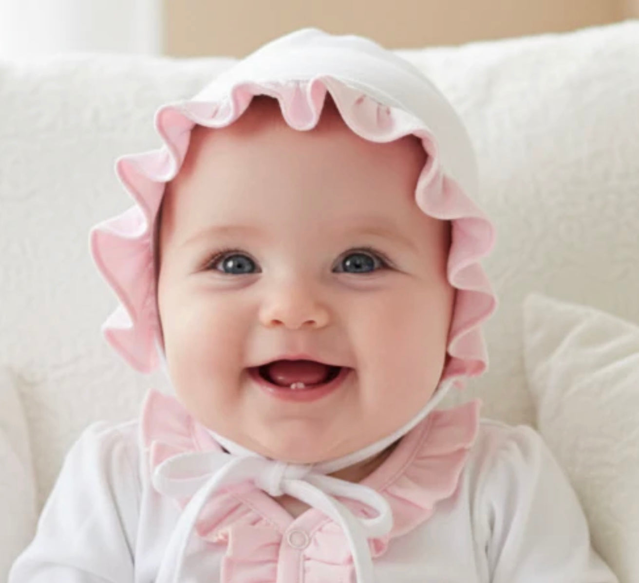 Pima Ruffles Bonnet