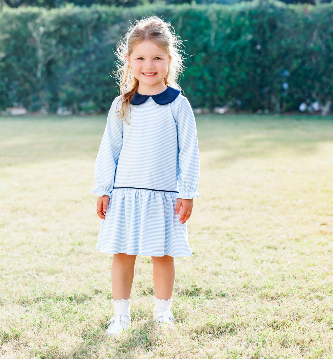 Katherine Blue Stripe Dress