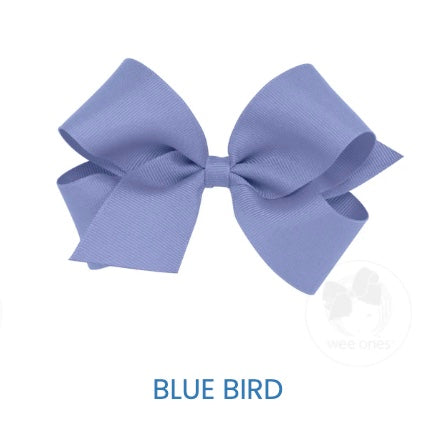 Med Classic Grosgrain Hair Bow (plain wrap)