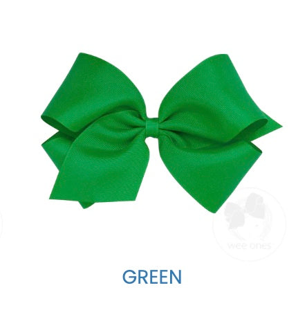 King Classic Grosgrain Hair Bow (plain wrap)