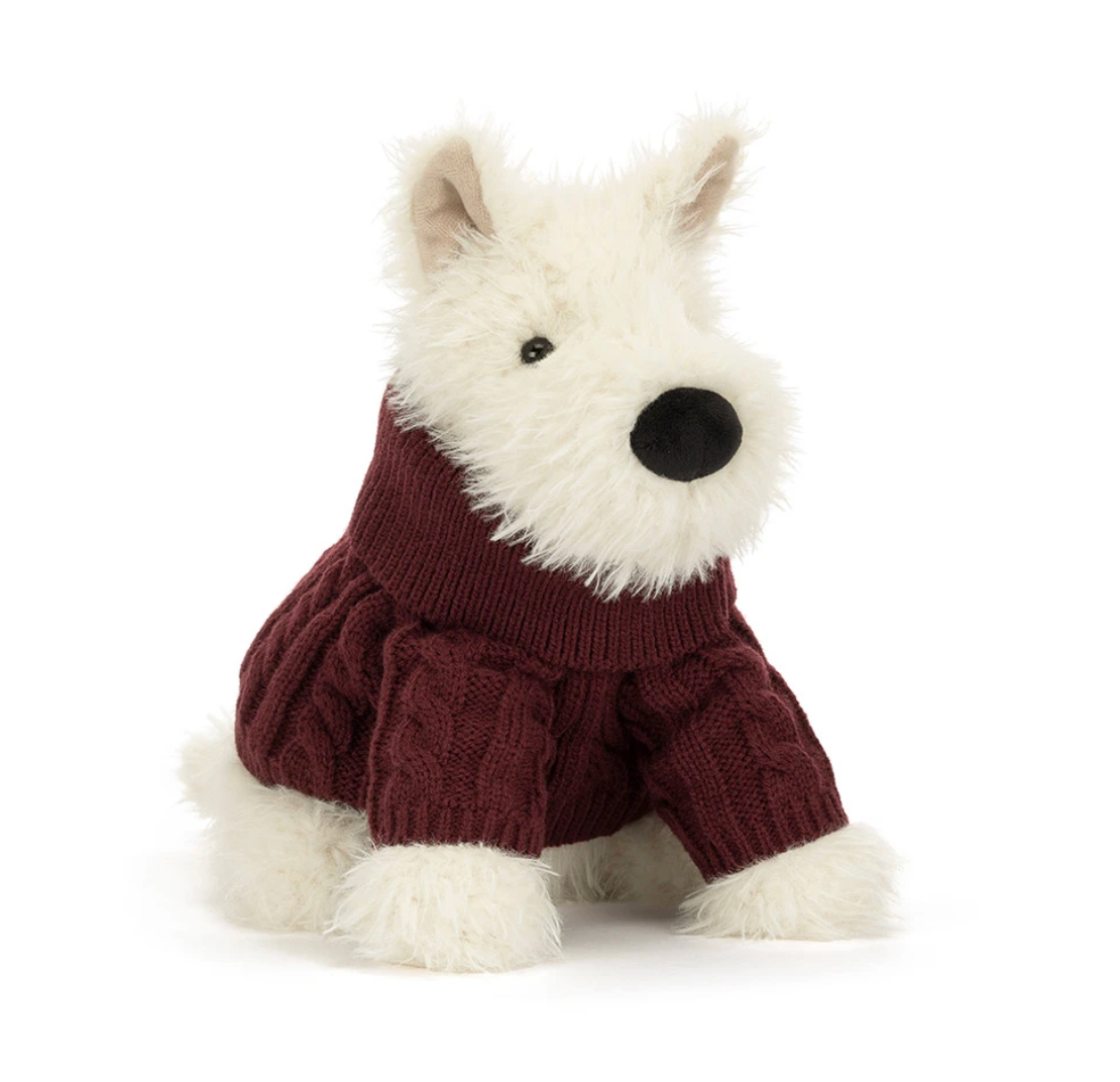 Munro Scottie Dog 'Winter Jumper'