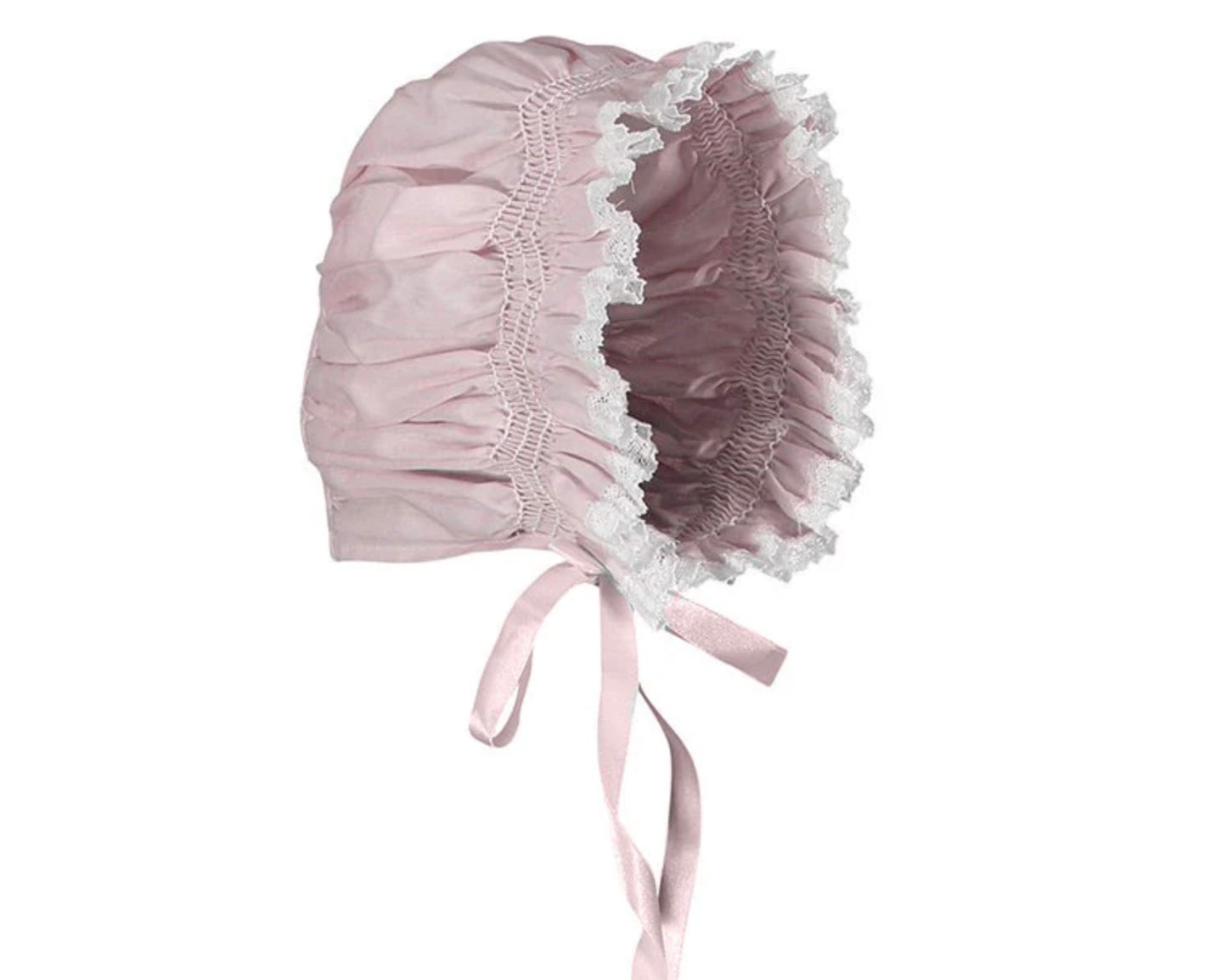 Girls Smocked Lace Bonnet 2149 Three Colors