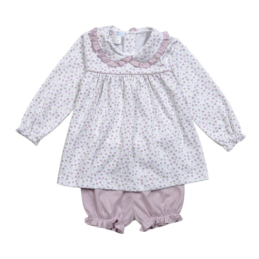 Lyn Purple Floral Bloomer Set