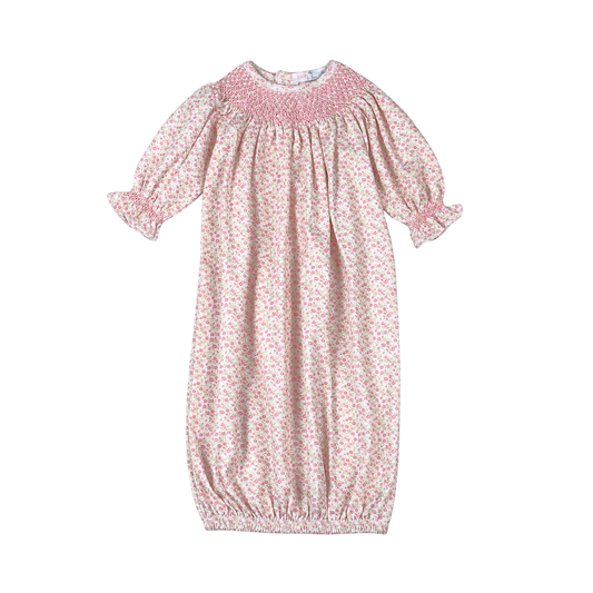 Melody Smocked Bishop Gown & Bonnet