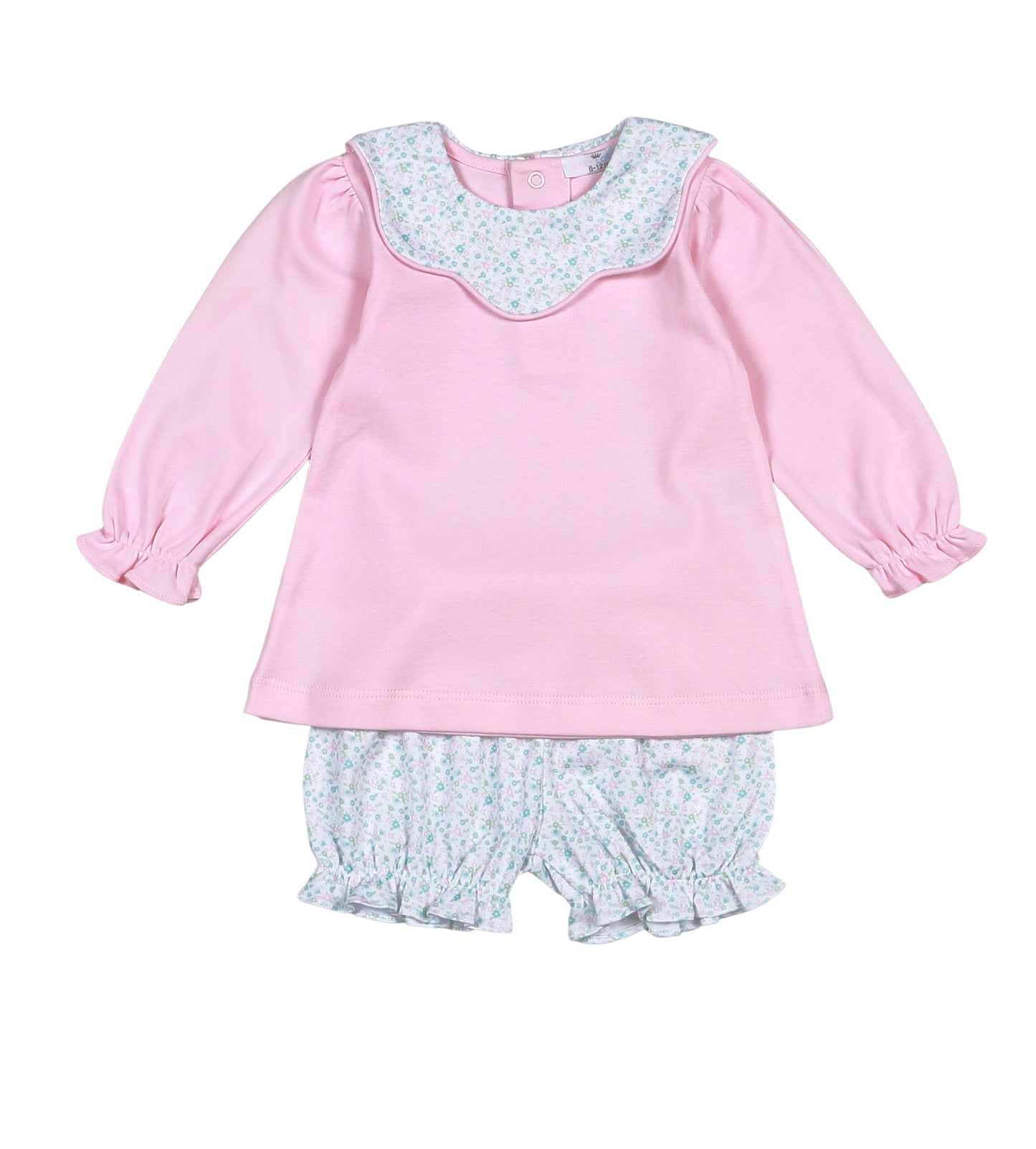 Nicolle Scalloped Collar Bloomer Set